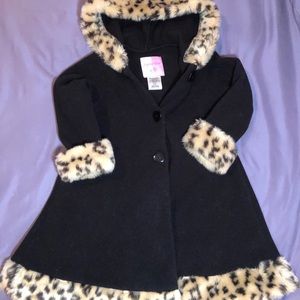 Sophia Rose Fur Trimmed Coat